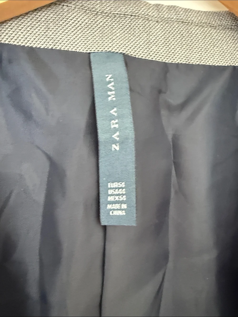 NWT! Zara Light Gray Two-Button Men's Blazer